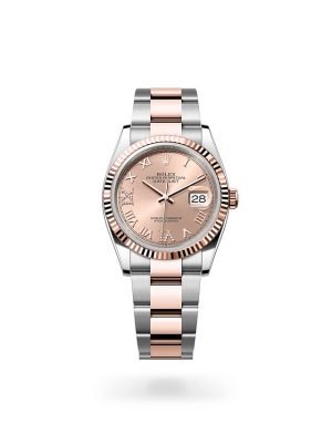 Rolex Datejust 36 in Everose Rolesor with Fluted Bezel