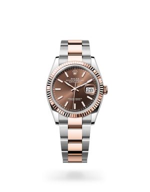 Rolex Datejust 36 in Everose Rolesor with Fluted Bezel