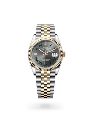 Rolex Datejust 36 in Yellow Rolesor with Fluted Bezel