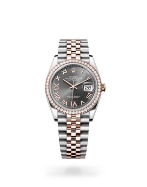 Rolex Datejust 36 in Everose Rolesor with Diamond Set Bezel