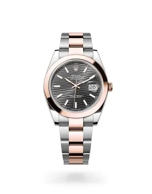 Rolex Datejust 41 in Everose Rolesor with Smooth Bezel