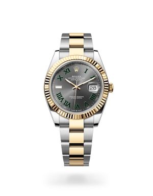 Rolex Datejust 41 in Yellow Rolesor with Fluted Bezel