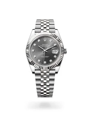 Rolex Datejust 36 in White Rolesor with Fluted Bezel