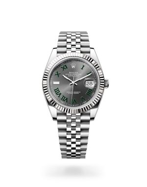 Rolex Datejust 41 in White Rolesor with Fluted Bezel