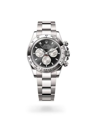 Rolex Cosmograph Daytona in 18 ct White Gold with Engraved Tachymetric Scale Bezel