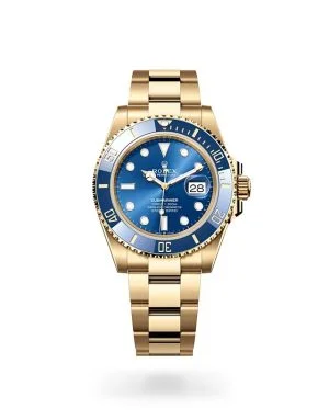 Rolex Submariner Date in 18 ct Yellow Gold with Unidirectional Rotatable Bezel