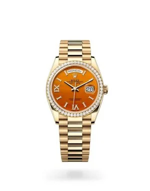Rolex Day-Date 36 in 18 ct Yellow Gold with Diamond Set Bezel