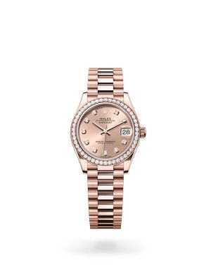 Rolex Datejust 31 in 18 ct Everose Gold with Diamond Set Bezel