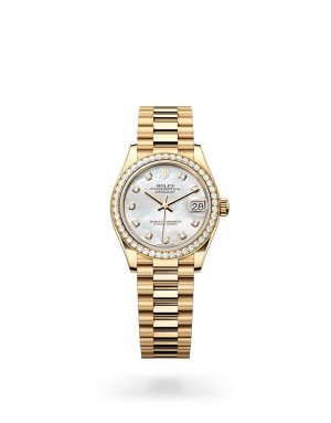 Rolex Datejust 31 in 18 ct Yellow Gold with Diamond Set Bezel