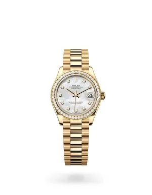 Rolex Datejust 31 in 18 ct Yellow Gold with Diamond Set Bezel