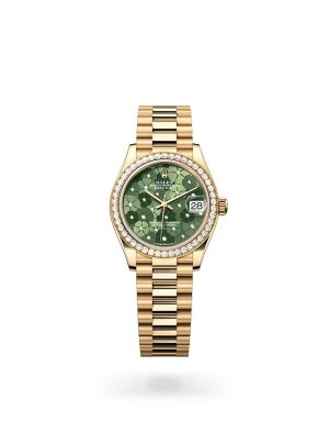 Rolex Datejust 31 in 18 ct Yellow Gold with Diamond Set Bezel