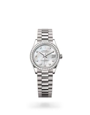 Rolex Datejust 31 in 18 ct White Gold with Diamond Set Bezel