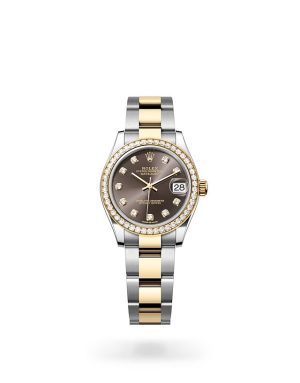 Rolex Datejust 31 in Yellow Rolesor with Diamond Set Bezel