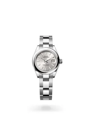 Rolex Lady-Datejust in Oystersteel with Domed Bezel