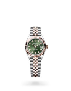 Rolex Lady-Datejust in Everose Rolesor with Fluted Bezel