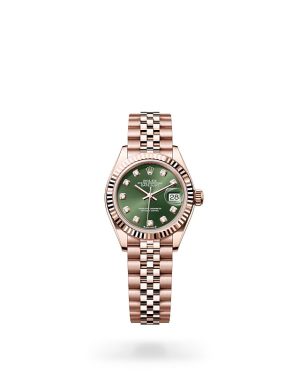 Rolex Lady-Datejust in 18 ct Everose Gold with Fluted Bezel