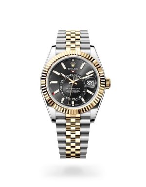 Rolex Sky-Dweller in Yellow Rolesor with Fluted Bezel
