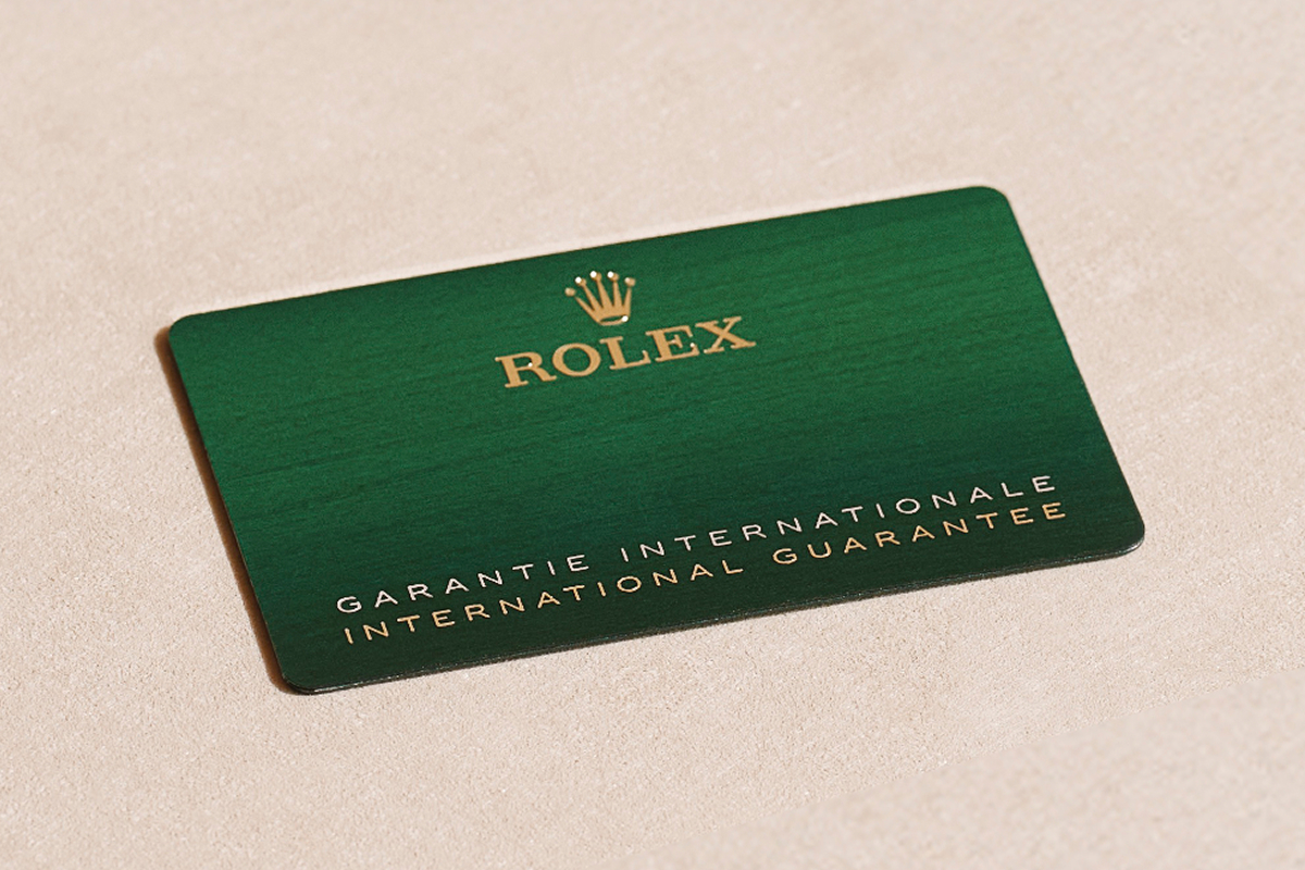 Rolex International Guarantee Card - Swee Cheong